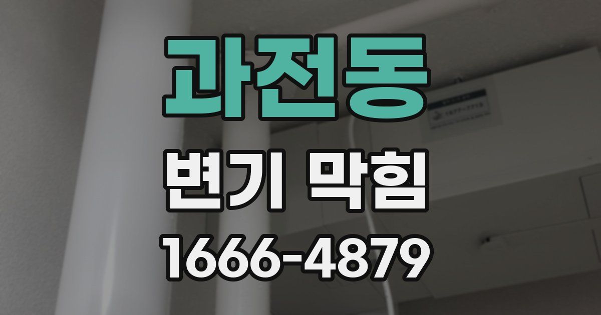 과전동 변기 막힘
