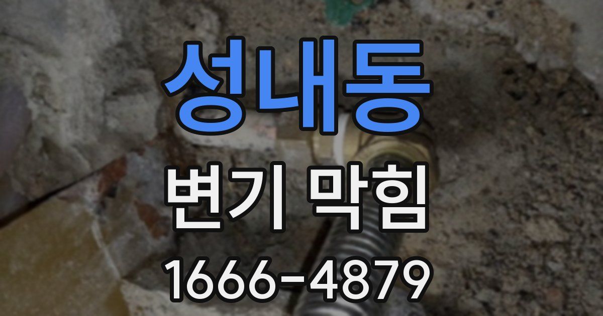 성내동 변기 막힘
