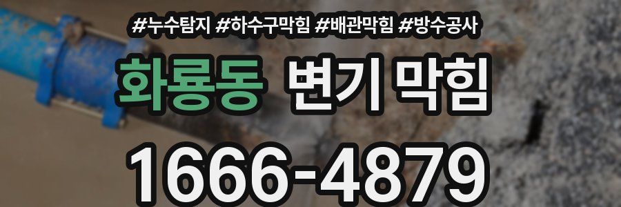 화룡동 변기 막힘