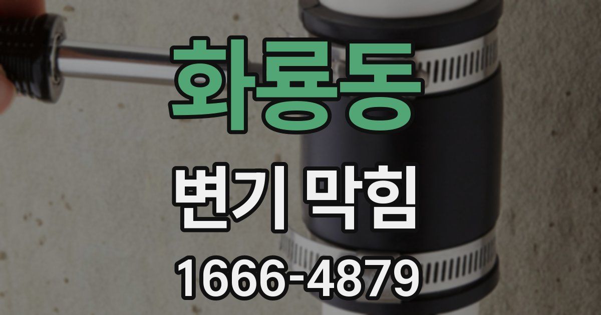 화룡동 변기 막힘
