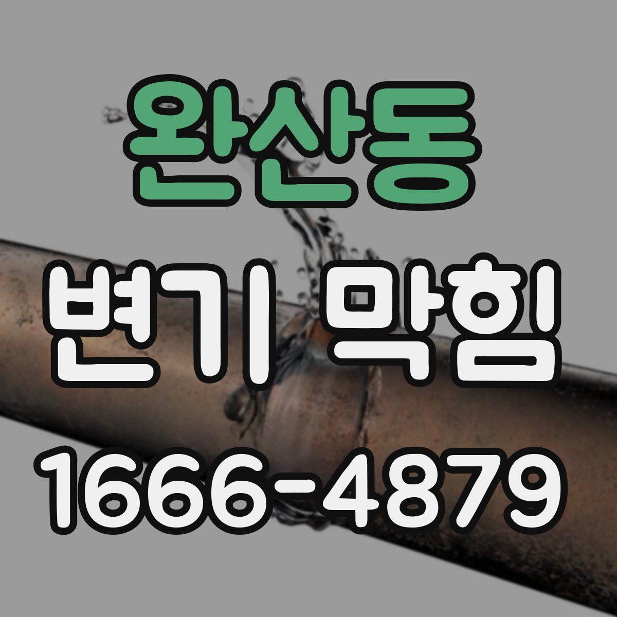 완산동 변기 막힘