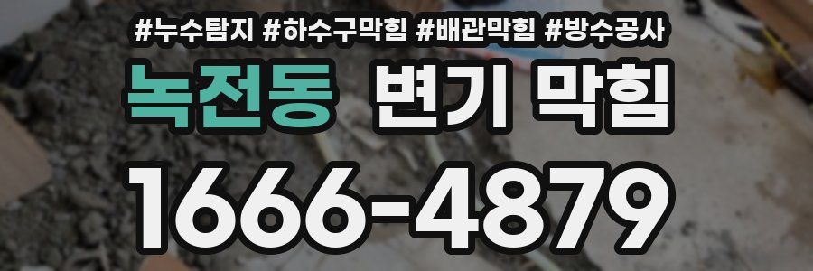 녹전동 변기 막힘