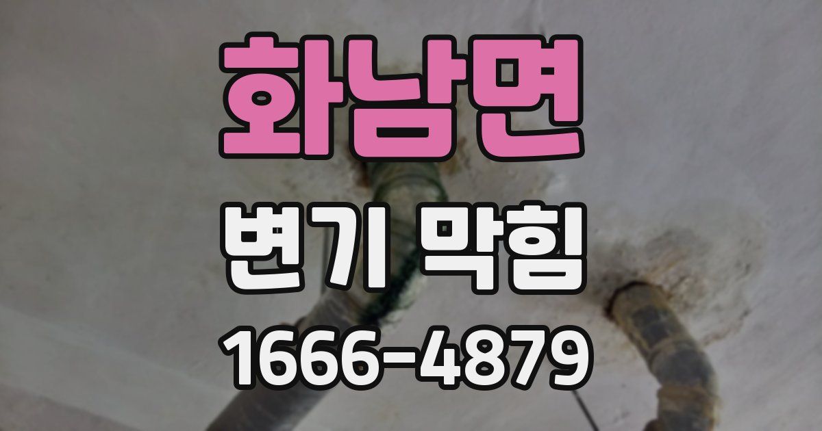 화남면 변기 막힘