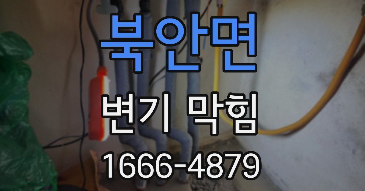 북안면 변기 막힘