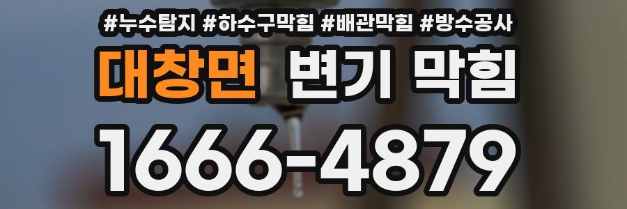 대창면 변기 막힘