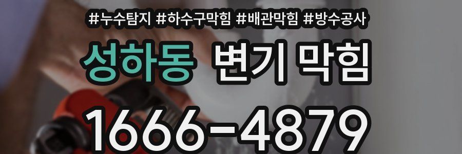 성하동 변기 막힘