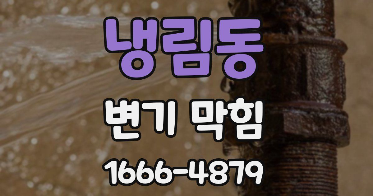 냉림동 변기 막힘