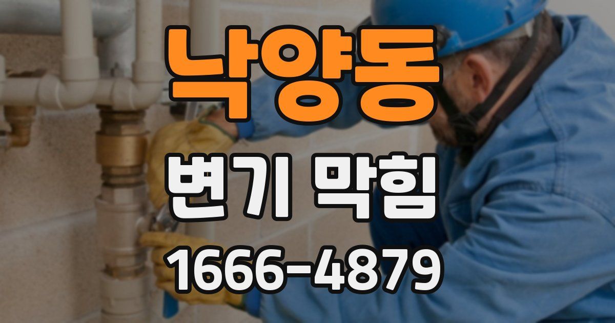 낙양동 변기 막힘