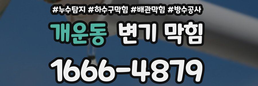 개운동 변기 막힘