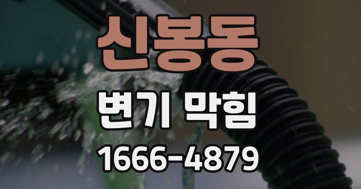 신봉동 변기 막힘