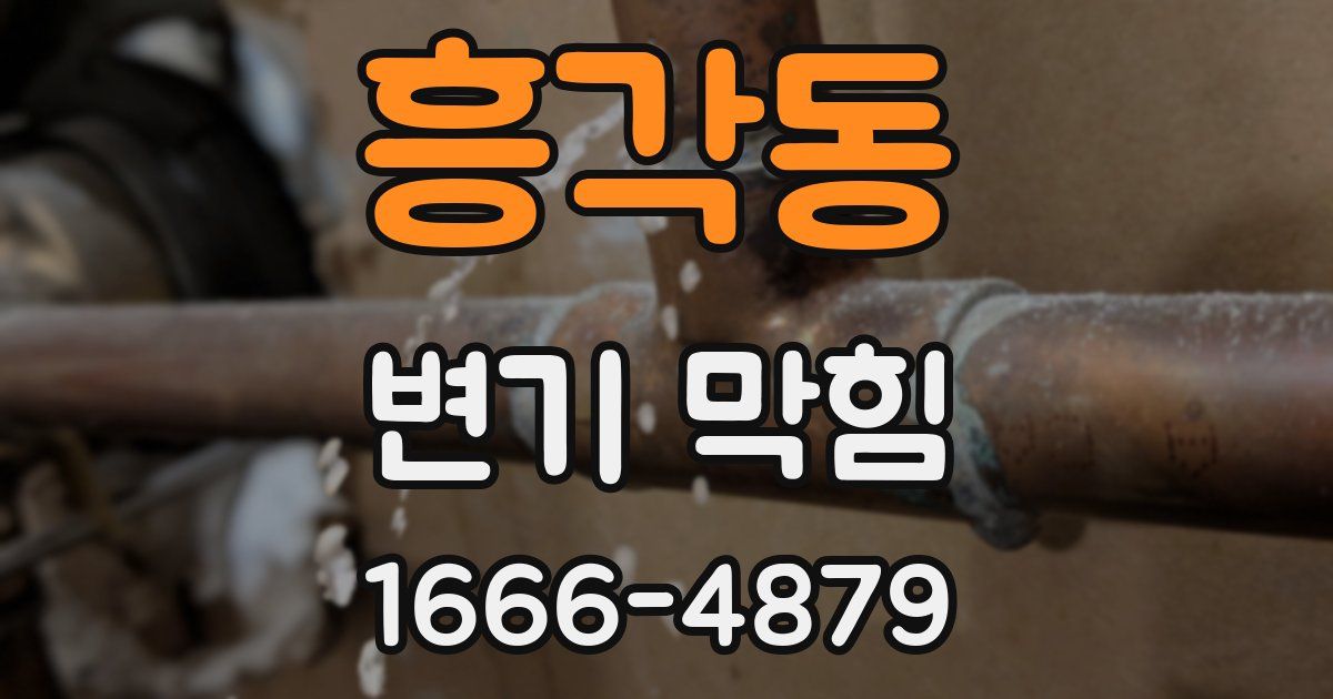 흥각동 변기 막힘