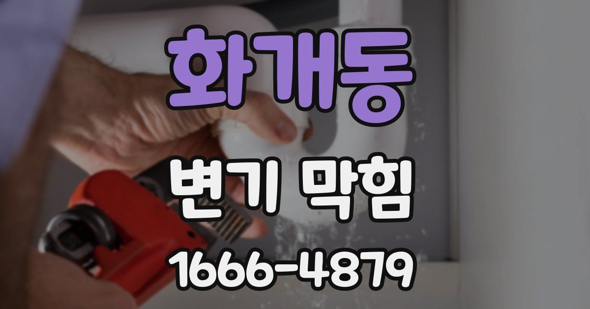 화개동 변기 막힘