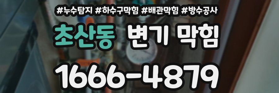 초산동 변기 막힘