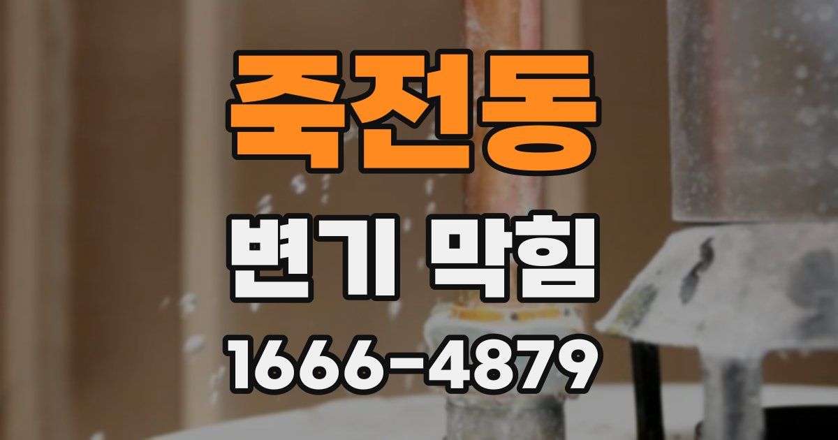 죽전동 변기 막힘