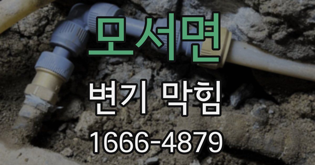 모서면 변기 막힘