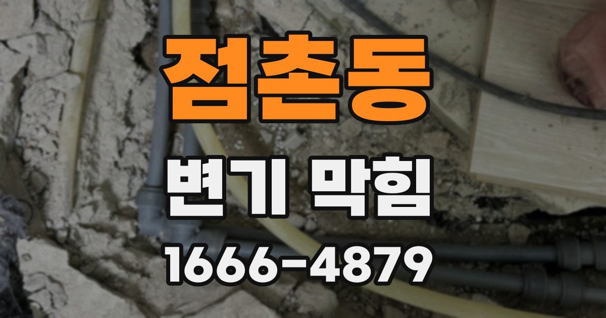 점촌동 변기 막힘