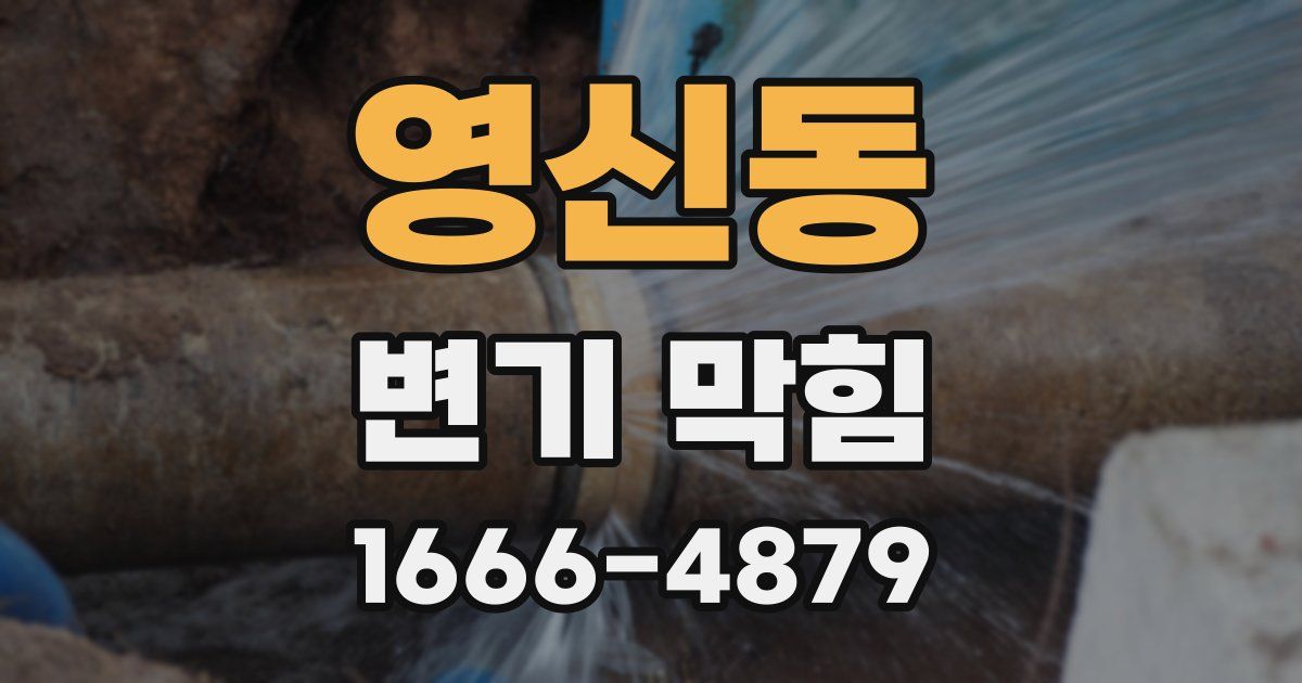 영신동 변기 막힘