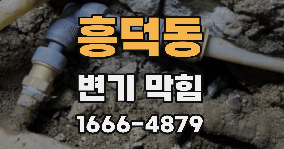 흥덕동 변기 막힘