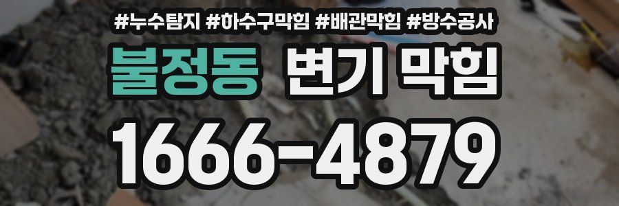 불정동 변기 막힘