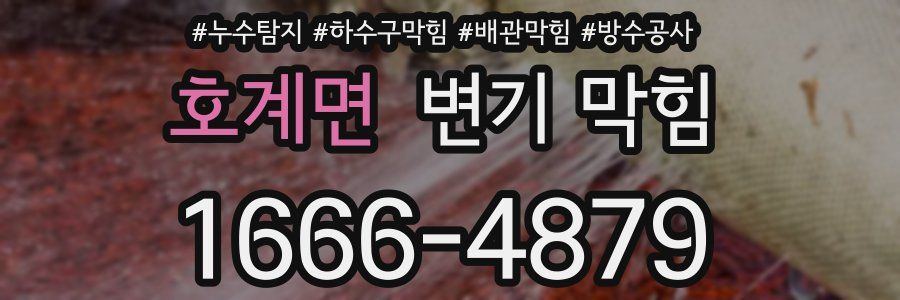 호계면 변기 막힘