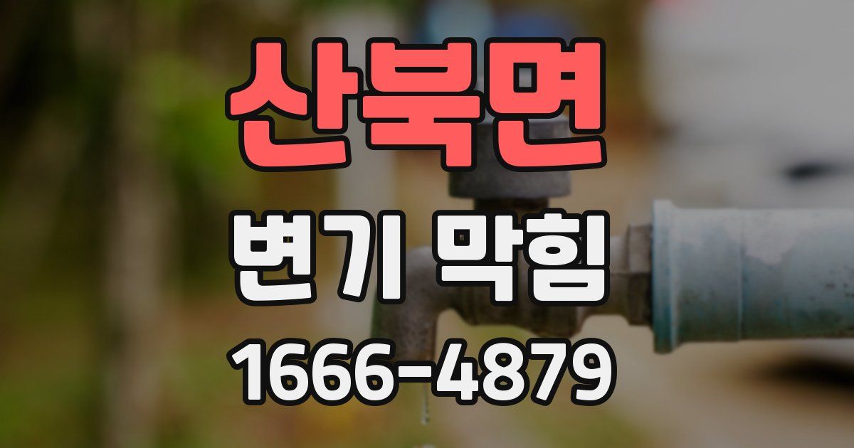 산북면 변기 막힘