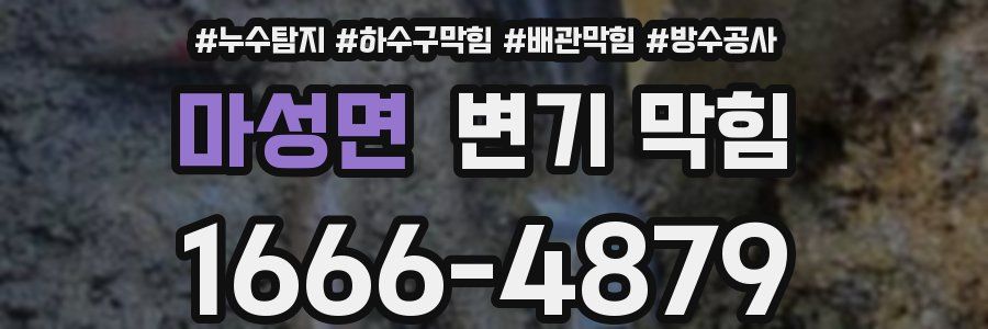 마성면 변기 막힘