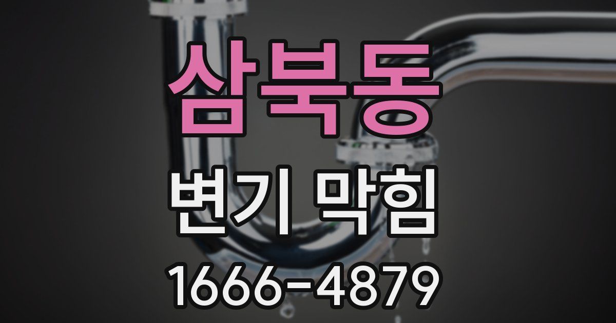 삼북동 변기 막힘