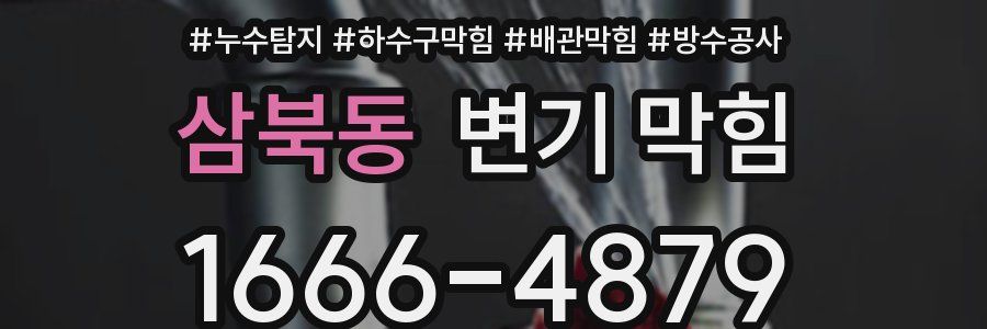 삼북동 변기 막힘
