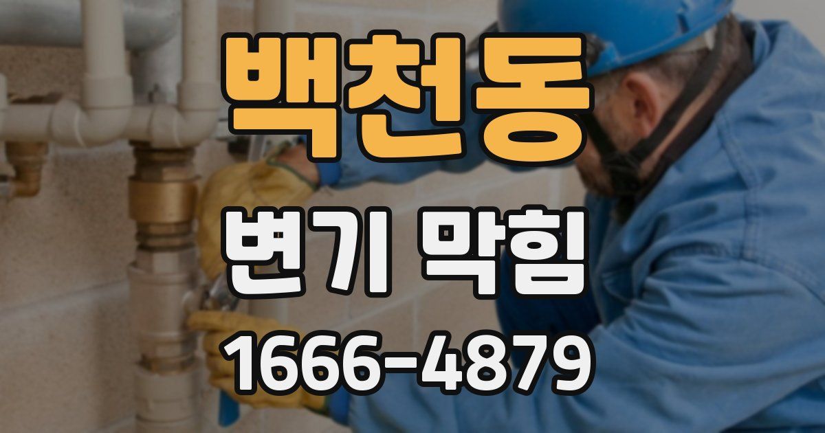 백천동 변기 막힘
