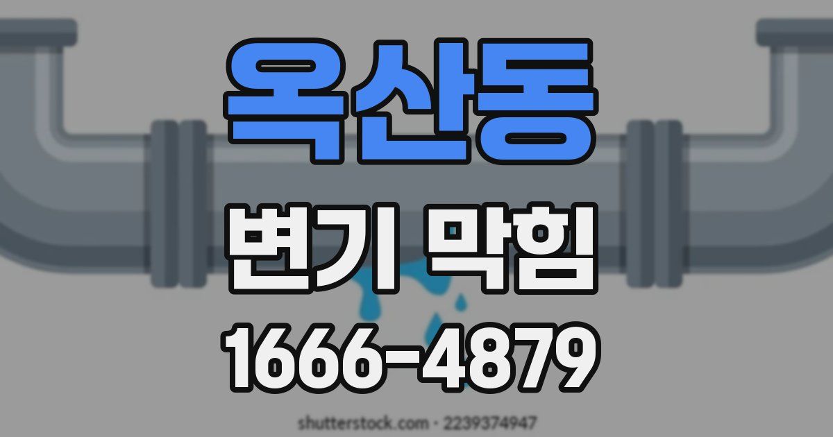 옥산동 변기 막힘