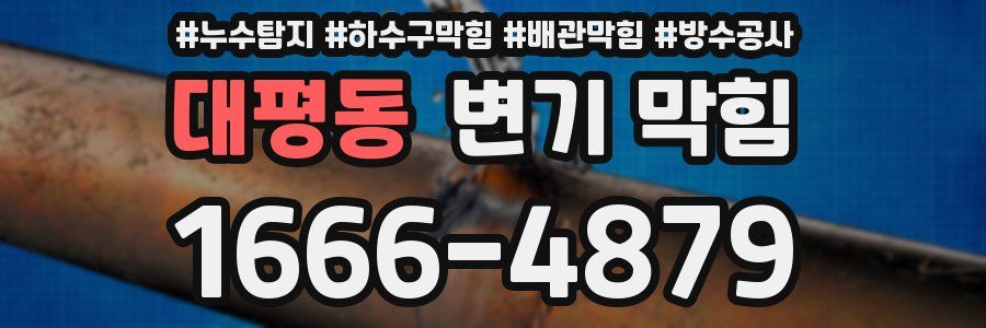 대평동 변기 막힘