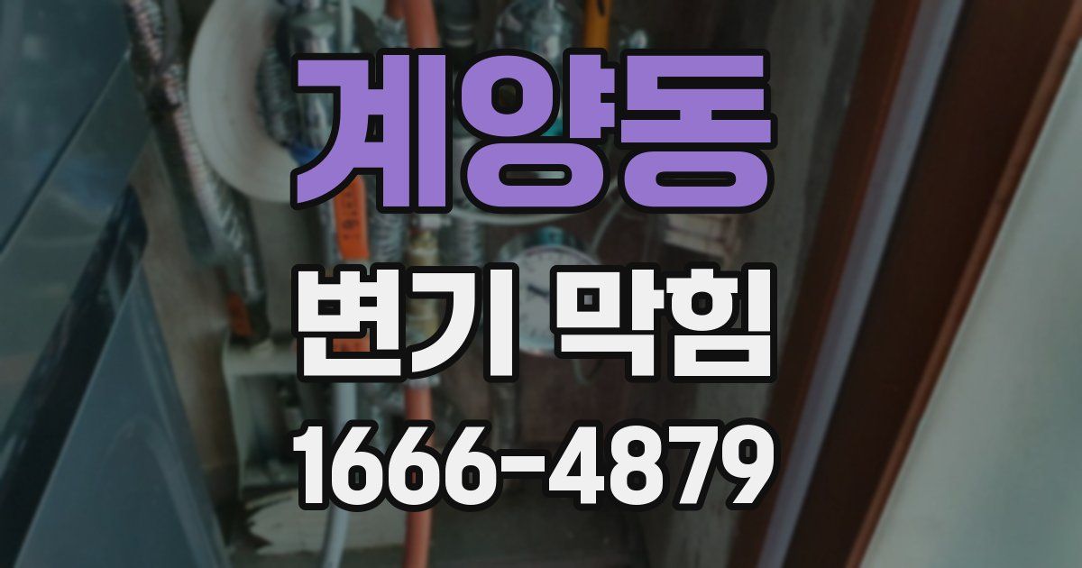 계양동 변기 막힘