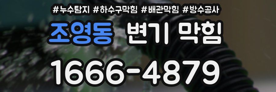 조영동 변기 막힘