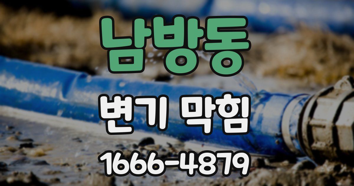 남방동 변기 막힘
