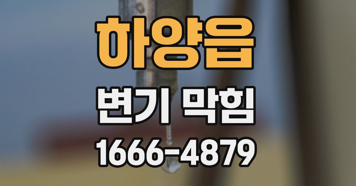 하양읍 변기 막힘
