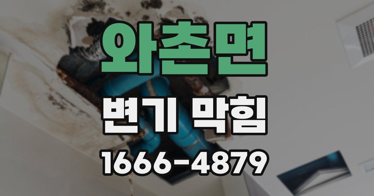 와촌면 변기 막힘