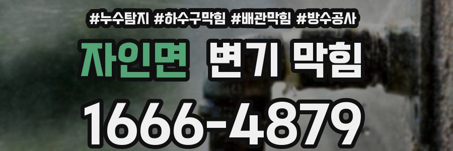 자인면 변기 막힘