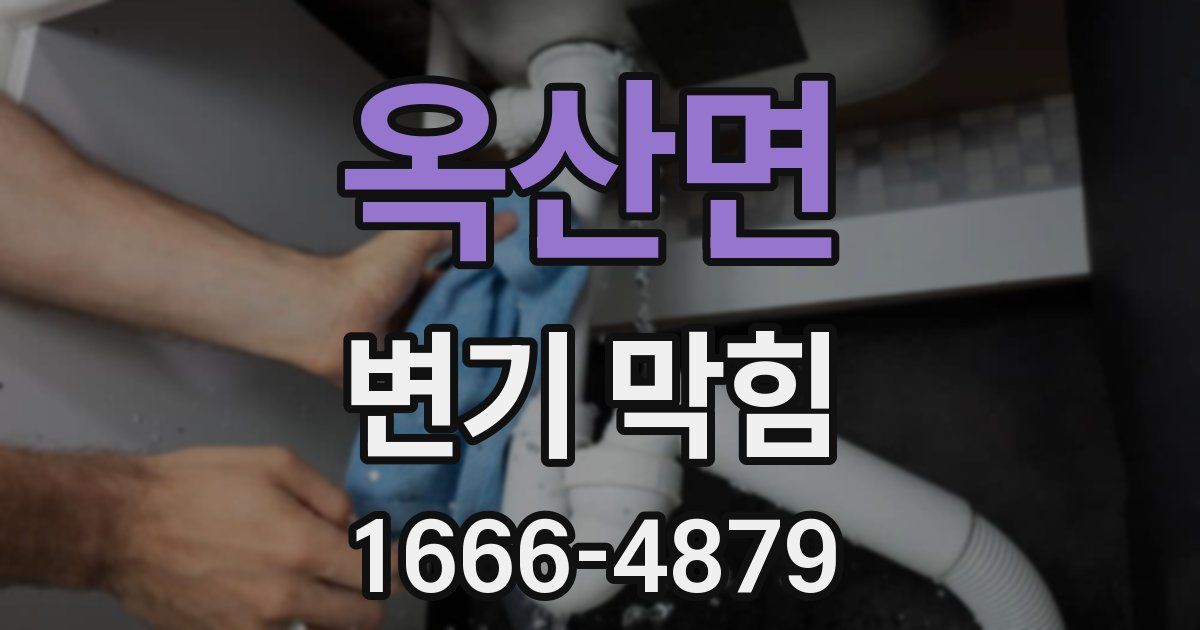 옥산면 변기 막힘