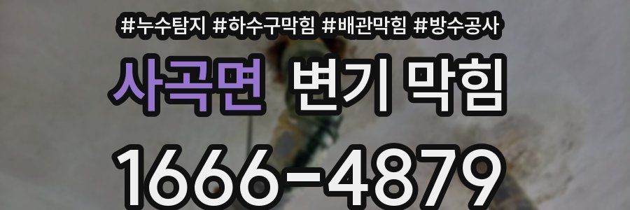 사곡면 변기 막힘