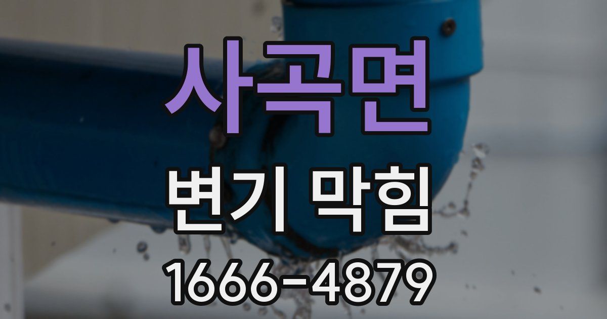 사곡면 변기 막힘