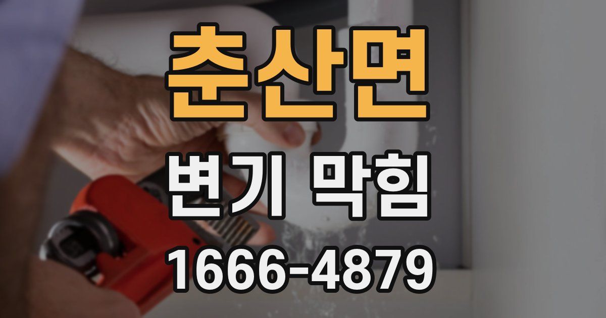 춘산면 변기 막힘