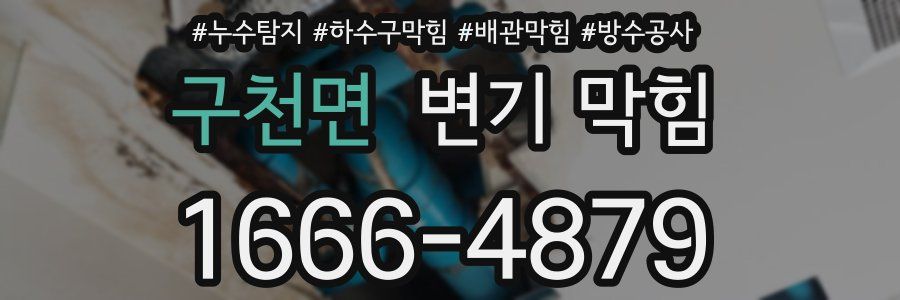 구천면 변기 막힘