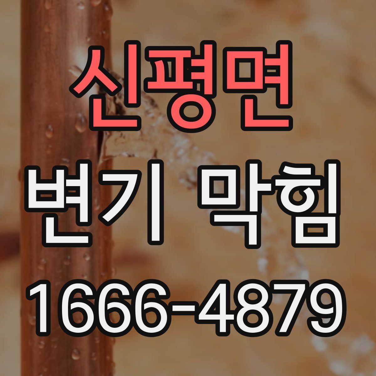 신평면 변기 막힘