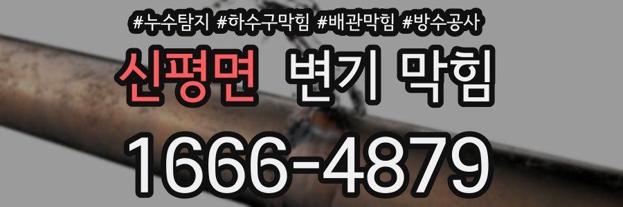 신평면 변기 막힘