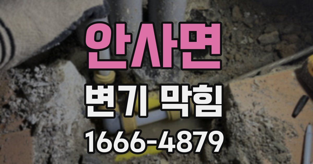 안사면 변기 막힘