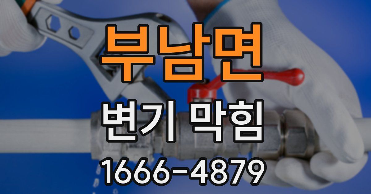 부남면 변기 막힘