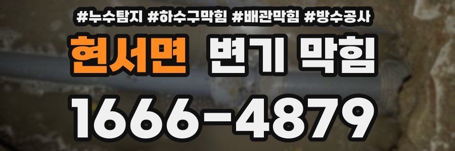 현서면 변기 막힘