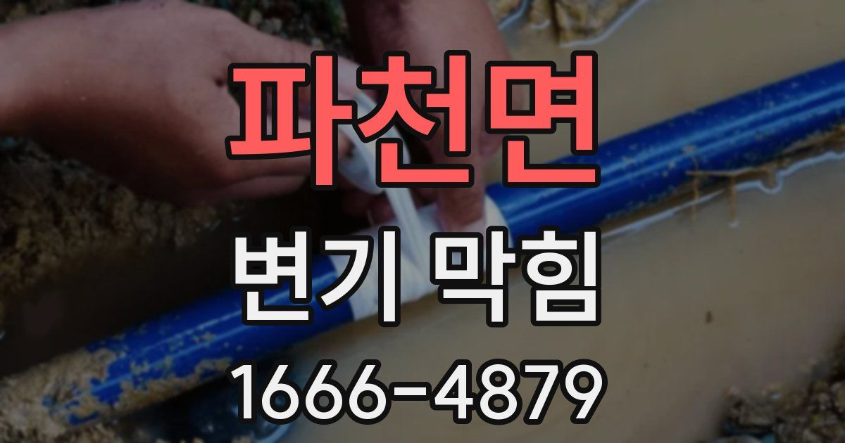 파천면 변기 막힘