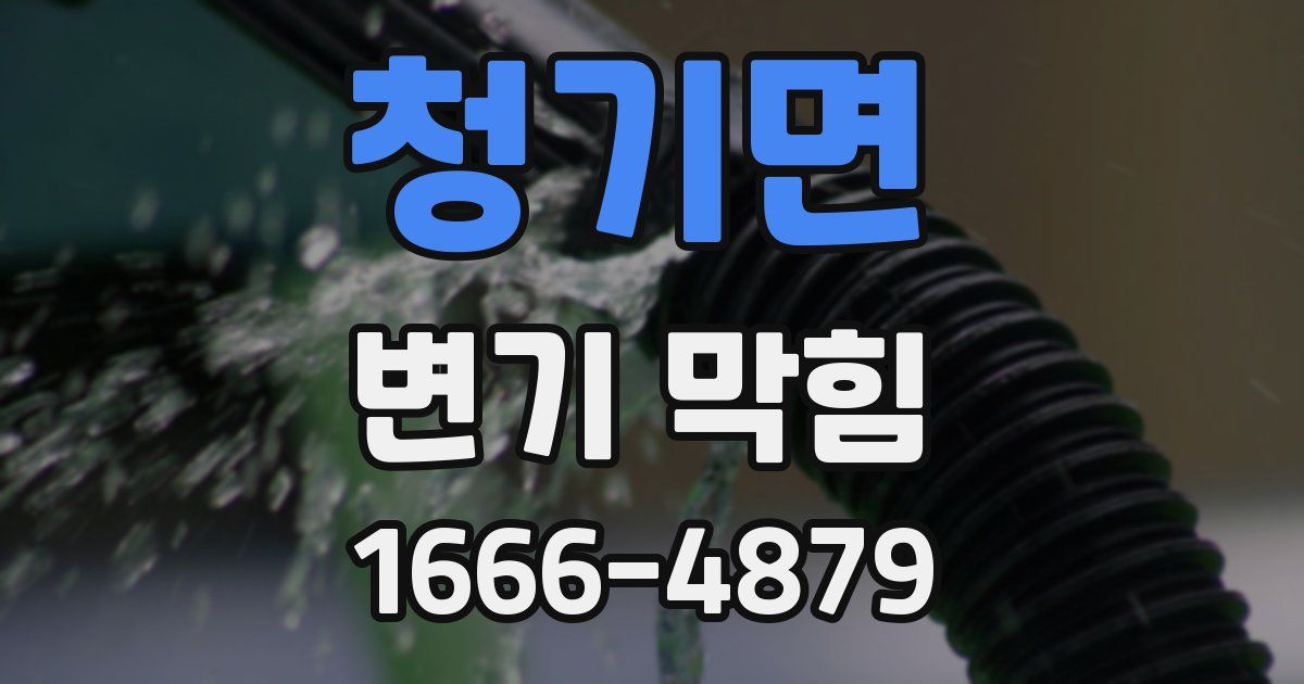 청기면 변기 막힘