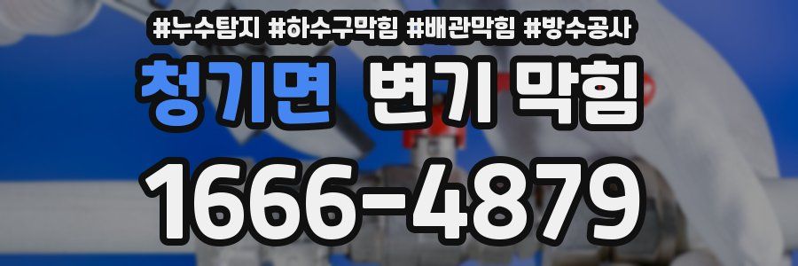 청기면 변기 막힘